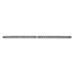 UP36791-Dual 14 LED 12" Light Bars With Bezel - Blue LED/Clear Lens