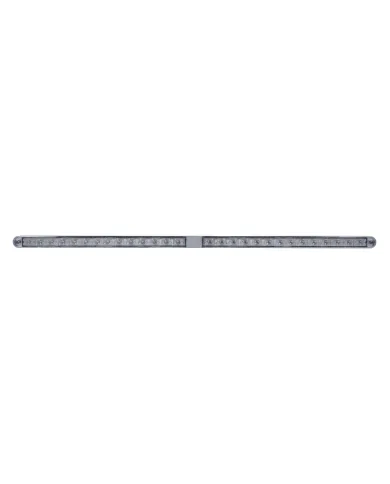UP36791-Dual 14 LED 12" Light Bars With Bezel - Blue LED/Clear Lens