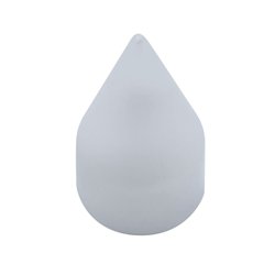 UP10765B-3/4" X 1-7/8" Chrome Plastic Spike Nut Cover - Push-On (Bulk)