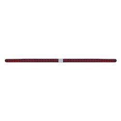 UP36797-Dual 14 LED 12" Reflector Light Bars With Bezel - Red LED/Red Lens