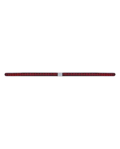 UP36797-Dual 14 LED 12" Reflector Light Bars With Bezel - Red LED/Red Lens