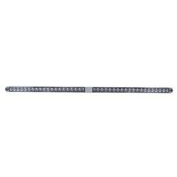 UP36798-Dual 14 LED 12" Reflector Light Bars With Bezel - Amber LED/Clear Lens