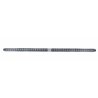 UP36799-Dual 14 LED 12" Reflector Light Bars With Bezel - Red LED/Clear Lens