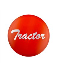 UP23222-1O-"Tractor" Glossy Air Valve Knob Candy Color Sticker -Cadmium Orange