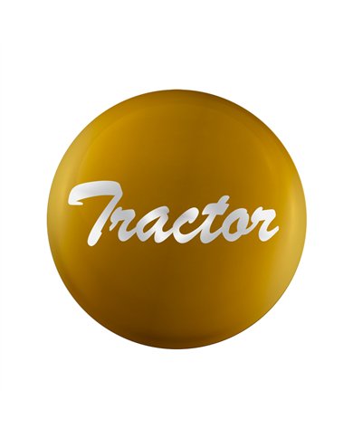 UP23222-1Y-"Tractor" Glossy Air Valve Knob Candy Color Sticker -Electric Yellow
