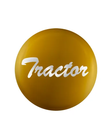 UP23222-1Y-"Tractor" Glossy Air Valve Knob Candy Color Sticker -Electric Yellow