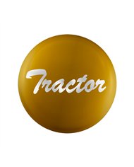 UP23222-1Y-"Tractor" Glossy Air Valve Knob Candy Color Sticker -Electric Yellow