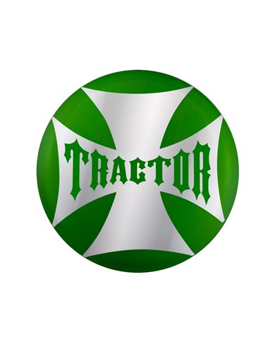 UP23222-2G-"Tractor" Maltese Cross Air Valve Knob Candy Color Sticker - Emerald Green