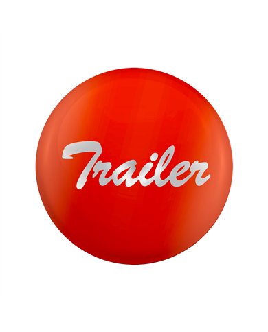 UP23229-1O-"Trailer" Glossy Air Valve Knob Candy Color Sticker - Cadmium Orange