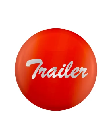 UP23229-1O-"Trailer" Glossy Air Valve Knob Candy Color Sticker - Cadmium Orange