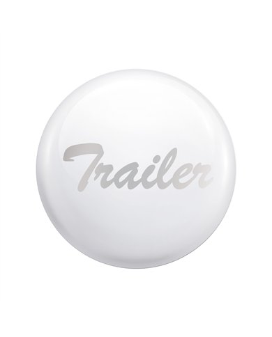 UP23229-1W-"Trailer" Glossy Air Valve Knob Candy Color Sticker - Pearl White