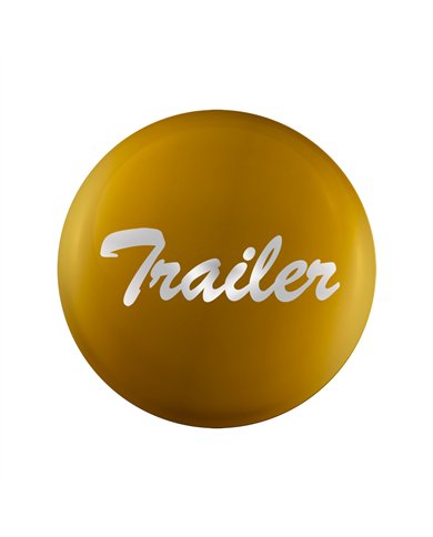 UP23229-1Y-"Trailer" Glossy Air Valve Knob Candy Color Sticker - Electric Yellow