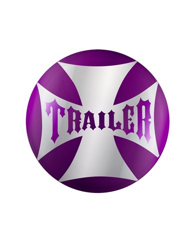 UP23229-2P-"Trailer" Maltese Cross Air Valve Knob Candy Color Sticker Only- Candy Purple
