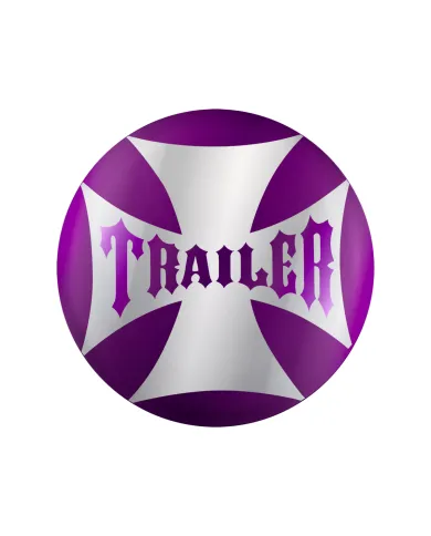 UP23229-2P-"Trailer" Maltese Cross Air Valve Knob Candy Color Sticker Only- Candy Purple