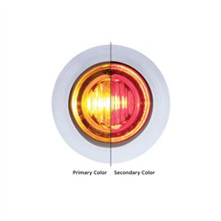 UP36838-3 LED 3/4" Mini Double Fury Light (Clearance/Marker) - Amber LED/Red LED