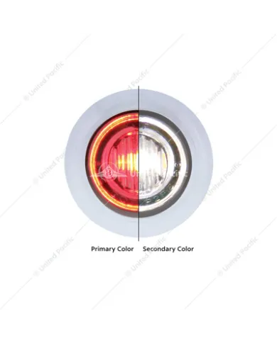 UP36841-3 LED 3/4" Mini Double Fury Light (Clearance/Marker) - Red LED/White LED