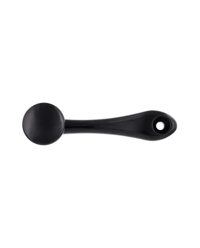 UP24037-Black Die-Cast Window Crank With 16-Spline 7/16  OD Adapter - Plain