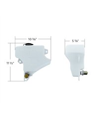 UP25002-Washer Fluid Reservoir For 2007-2019 Peterbilt 389