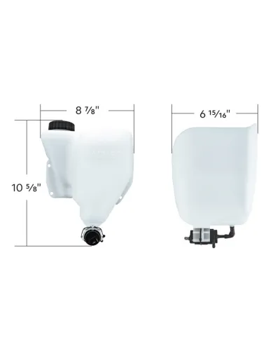 UP25003-Washer Fluid Reservoir For 1989-2007 Peterbilt 379