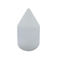 UP10766B-3/4" X 2-5/16" Chrome Plastic Spike Nut Cover - Push-On (Bulk)
