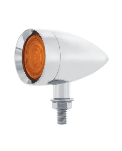 UP36859-9 LED Dual Function Mini Bullet Light - Amber LED/ Amber Lens