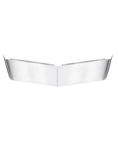 UP28006-13" Stainless Drop Sunvisor For Petebilt 379, 385, 357