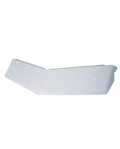 UP28015-14" Stainless Ultra Cab Drop Sunvisor For 2002+ Peterbilt 379