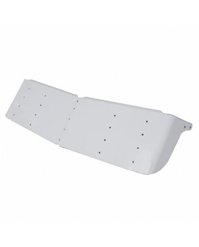 UP28016-16" Stainless Gangster Style Drop Visor for 1995-2006 Kenworth W900 With Curved Windshield