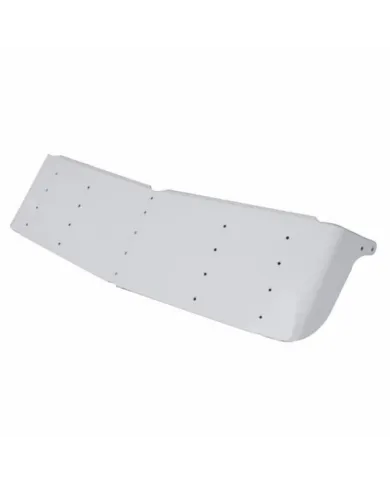 UP28016-16" Stainless Gangster Style Drop Visor for 1995-2006 Kenworth W900 With Curved Windshield