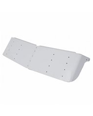 UP28016-16" Stainless Gangster Style Drop Visor for 1995-2006 Kenworth W900 With Curved Windshield