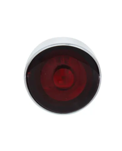 UP36898-3 High Power LED 1" Light (Clearance/Marker) With Visor - Red LED/Red Lens