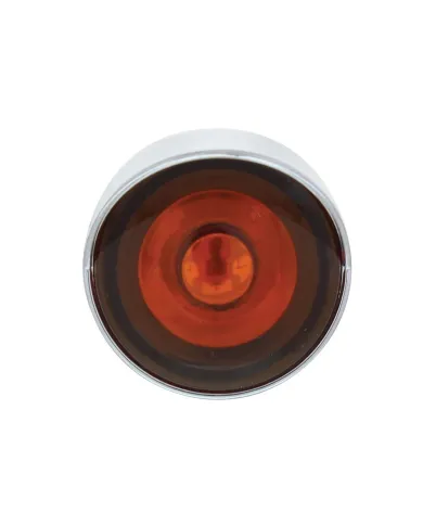 UP36899-3 LED 1" Dual Function Auxiliary/Utility Light With Visor - Amber LED/Amber Lens