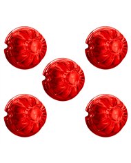 UP30314P5-Watermelon Glass Marker Light Lens - Red (5 Pcs)