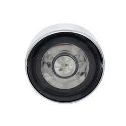 UP36901-3 LED 1" Dual Function Auxiliary/Utility Light With Visor - Amber LED/Clear Lens