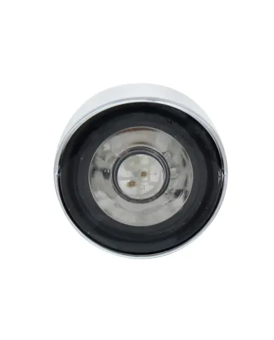 UP36906-3 High Power LED 1" Light (Clearance/Marker) With Visor - Blue LED/Clear Lens