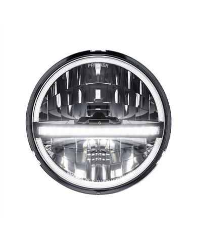 UP31020-ULTRALIT - 20 High Power LED 5-3/4" Headlight With LED DRL/Position Light - Black