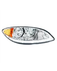 UP31031-Chrome LED Headlight With LED Light Bar & Turn Signal For 2006-2017 International Prostar-Passenger