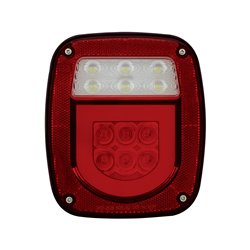 UP36910-LED GloLight Universal Combination Tail Light Without License Light (Card)