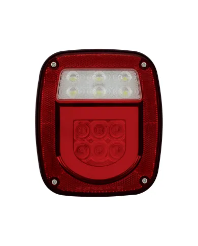 UP36910-LED GloLight Universal Combination Tail Light Without License Light (Card)