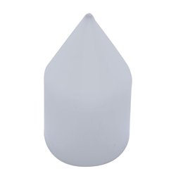 UP10768B-1-1/8" X 2-13/16" Chrome Plastic Spike Nut Cover - Push-On (Bulk)