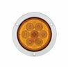 UP36915-7 LED 4" SS Flange Turn Signal Light - Amber LED/Amber Lens
