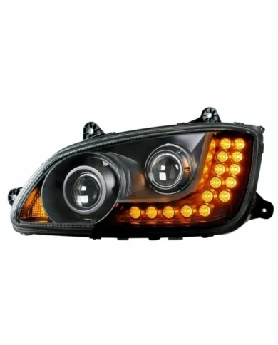 UP31160-Blackout Projection Headlight Assembly For 2008-2017 Kenworth T660 - Driver