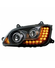 UP31160-Blackout Projection Headlight Assembly For 2008-2017 Kenworth T660 - Driver