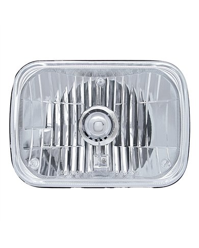 UP31389- 5" X 7" Crystal Rectangular Headlight, Glass Lens