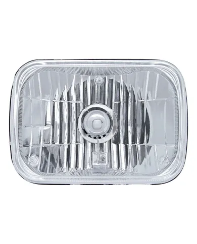UP31389- 5" X 7" Crystal Rectangular Headlight, Glass Lens