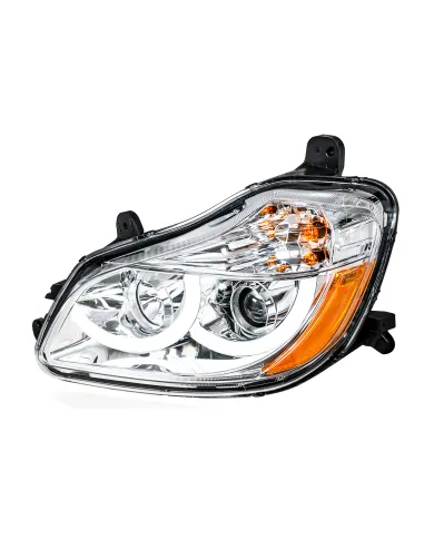 UP31454-Chrome Projection Headlight With LED Position Light For 2013-2021 Kenworth T680 - Driver