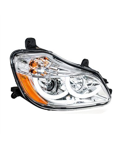 UP31455-Chrome Projection Headlight With LED Position Light For 2013-2021 Kenworth T680 - Passenger