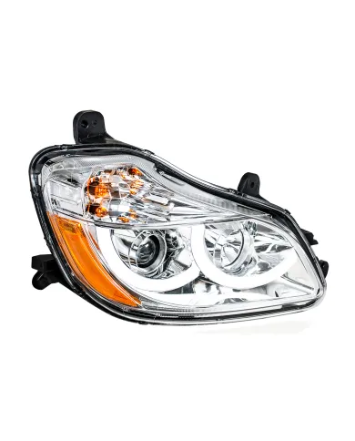 UP31455-Chrome Projection Headlight With LED Position Light For 2013-2021 Kenworth T680 - Passenger