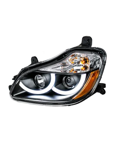 UP31456-Black Projection Headlight With LED Position Light For 2013-2021 Kenworth T680 - Driver