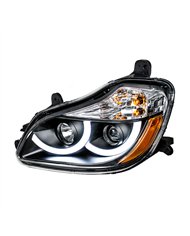UP31456-Black Projection Headlight With LED Position Light For 2013-2021 Kenworth T680 - Driver